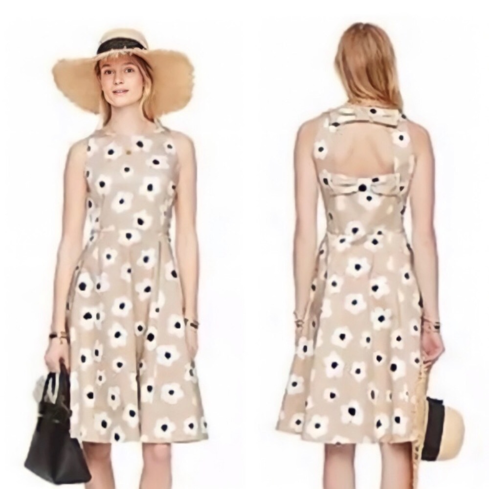 NWT Kate spade dress in tan floral